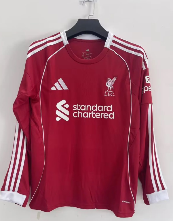 AAA Quality Liverpool 25/26 Home Long Soccer Jersey